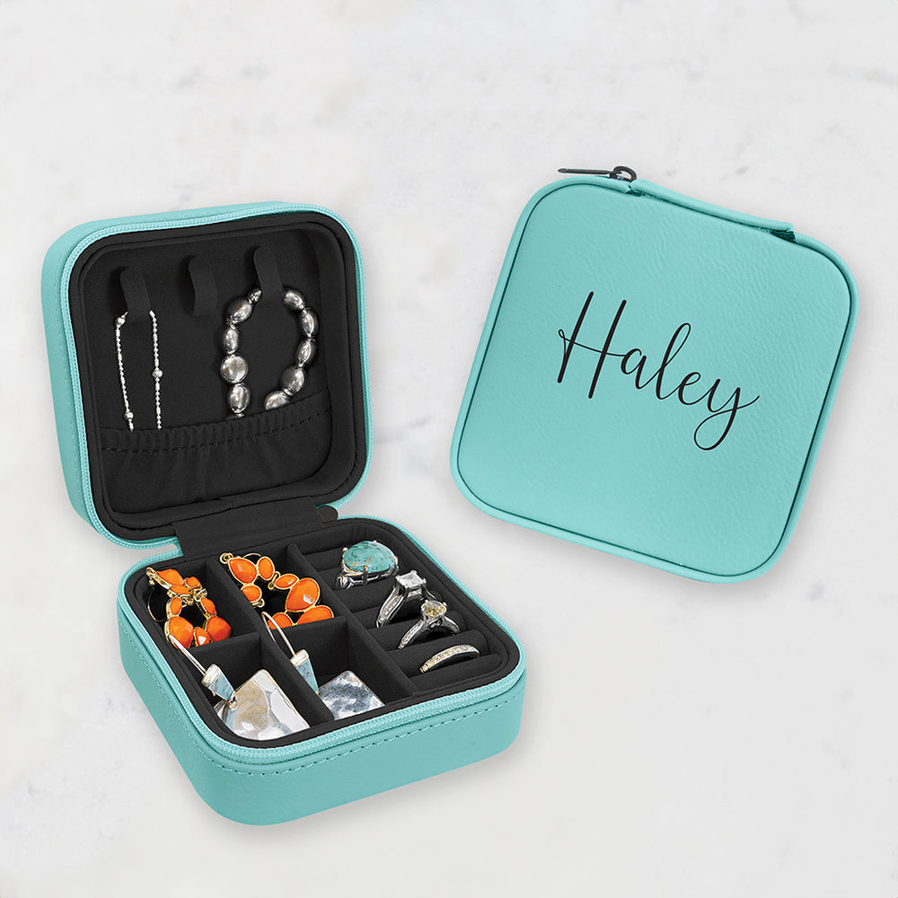 Personalized Jewelry Travel Case - Travel Jewelry Case Engraved with a ...