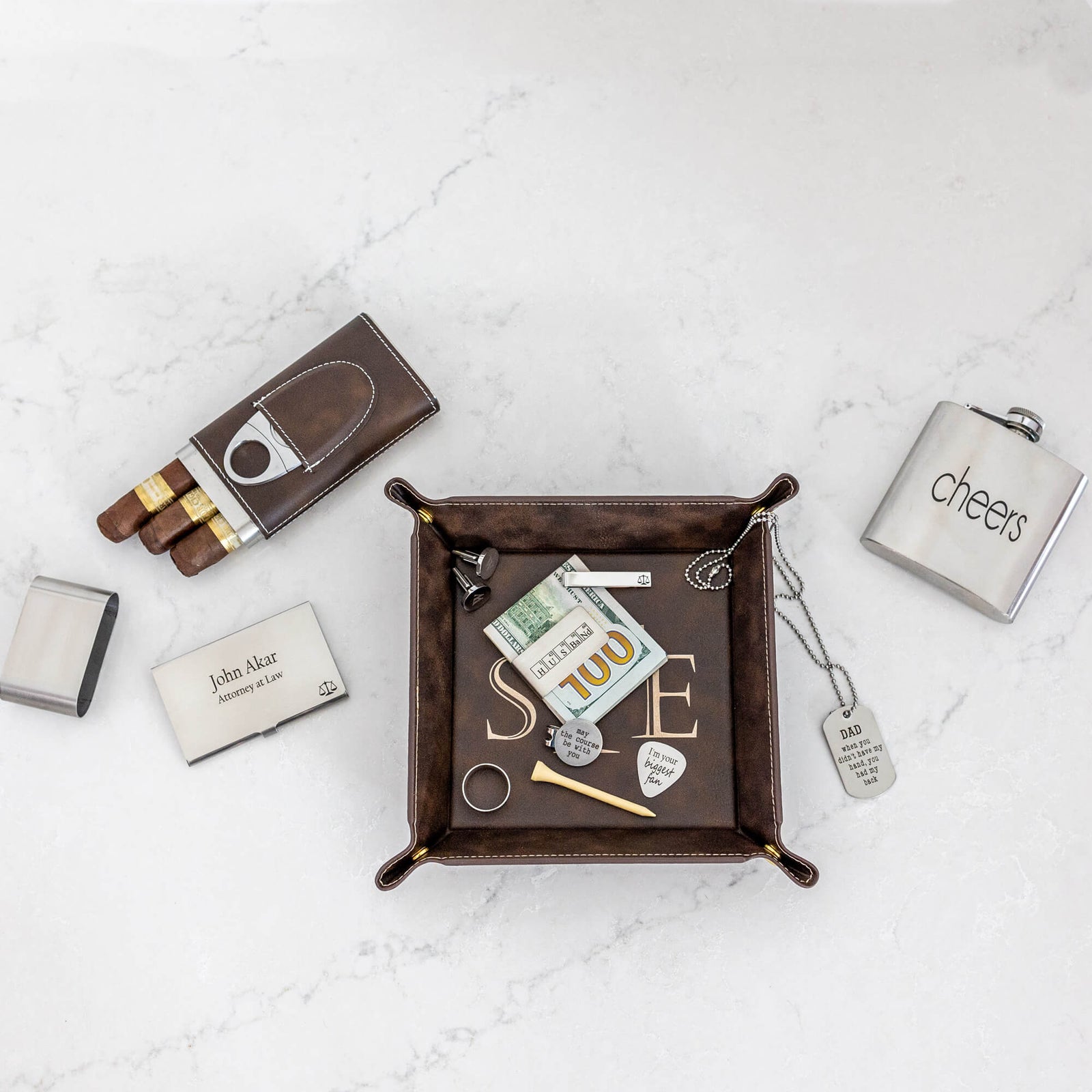 Business Logo Valet Tray