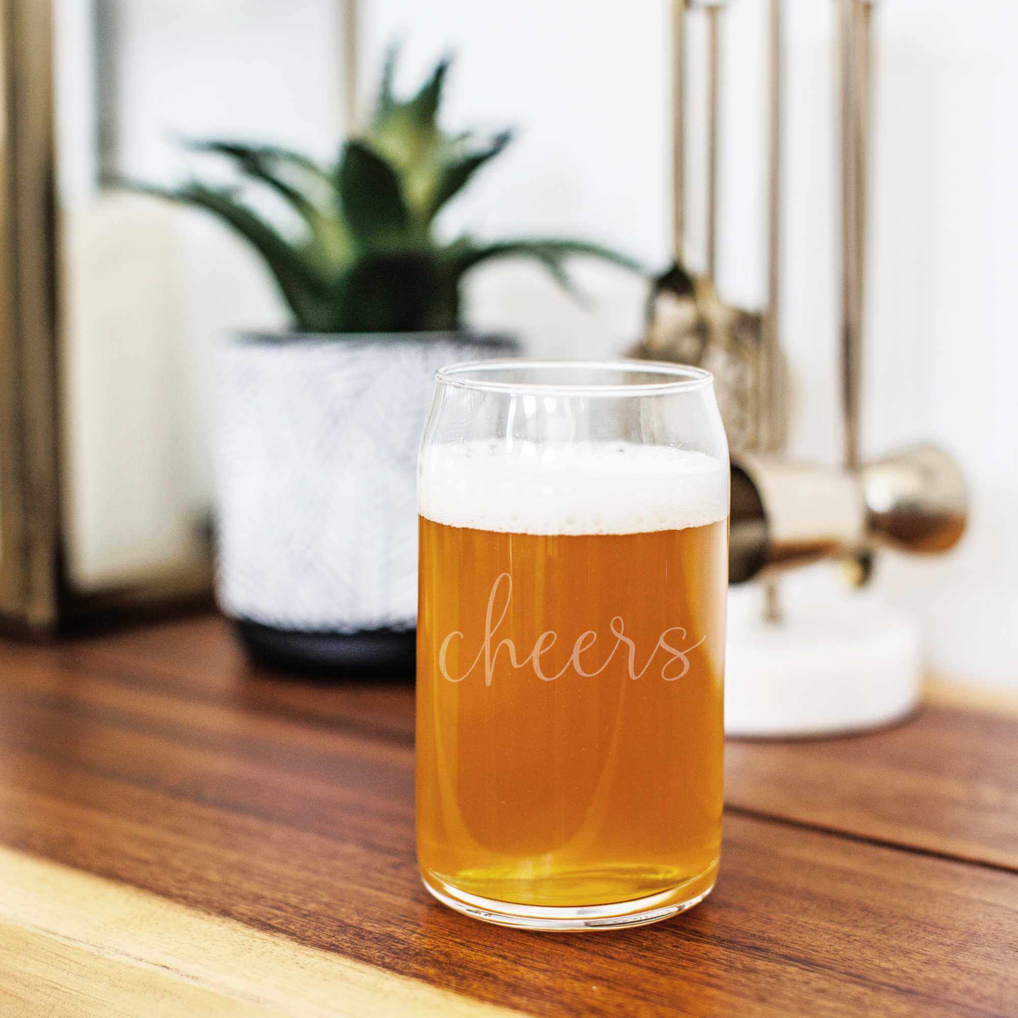 Cheers! Beer Can Glass