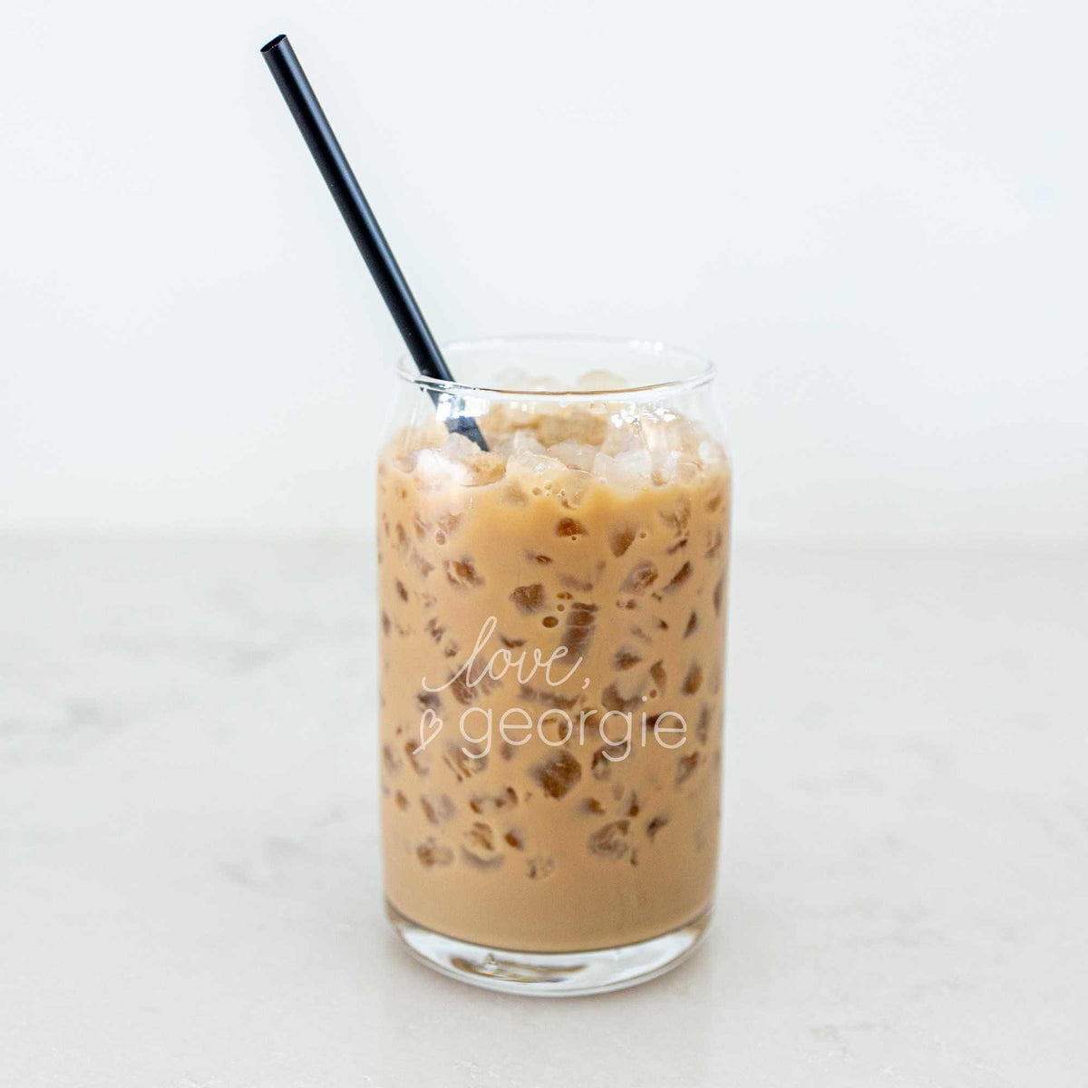 Beer Can Glass with Business Logo