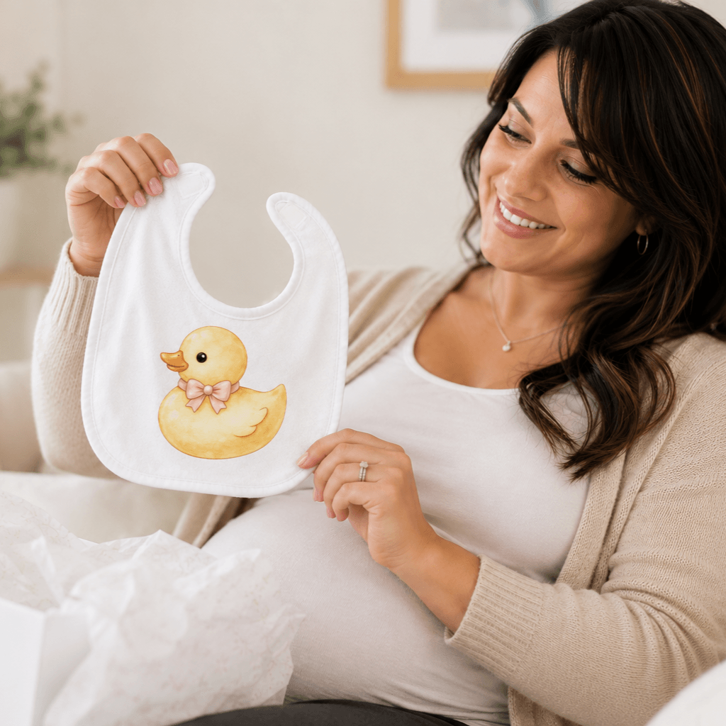 Baby Shower Bib & Burp Cloth Bar in The Lab