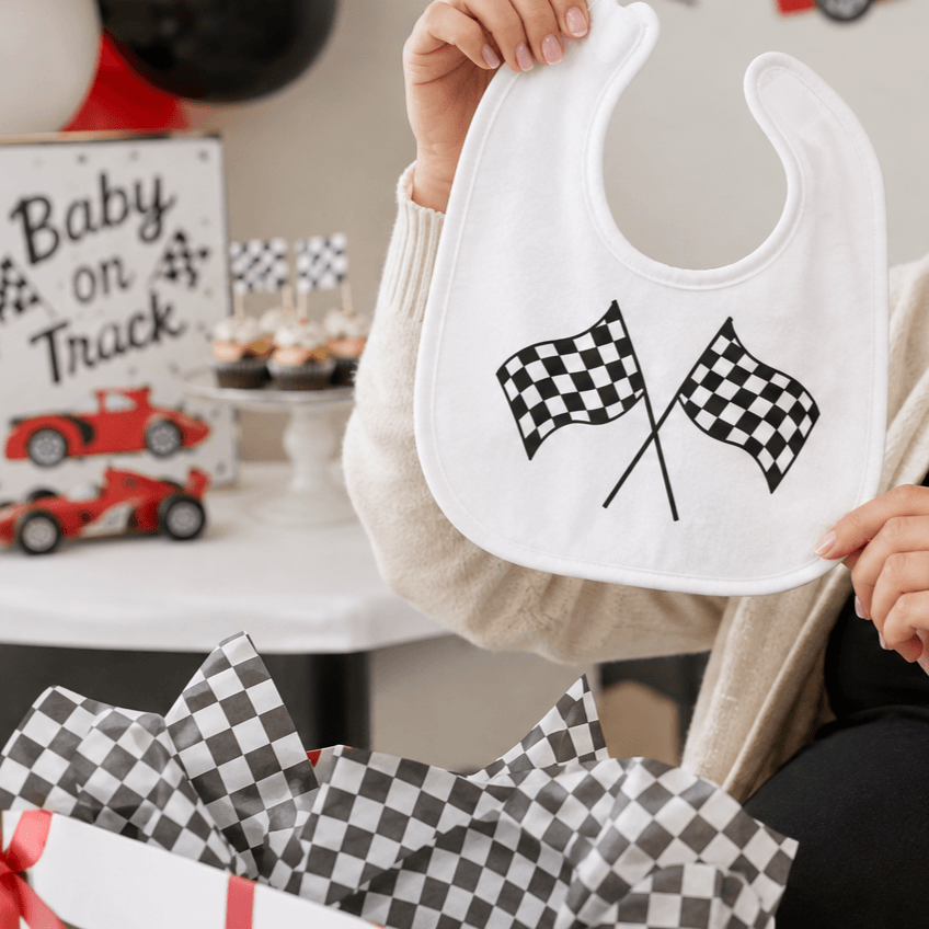 Baby Shower Bib & Burp Cloth Bar in The Lab