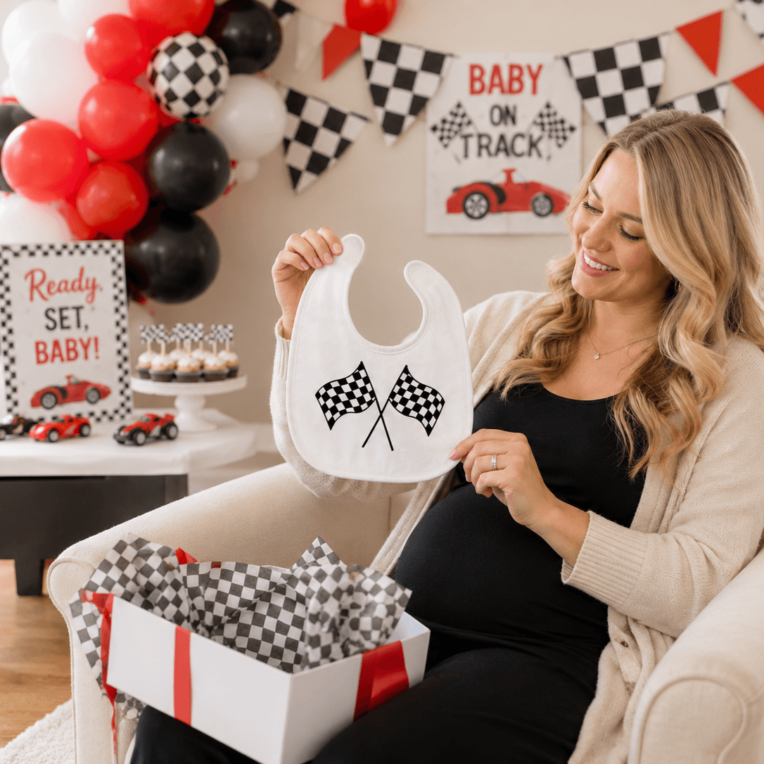 Baby Shower Bib & Burp Cloth Bar in The Lab