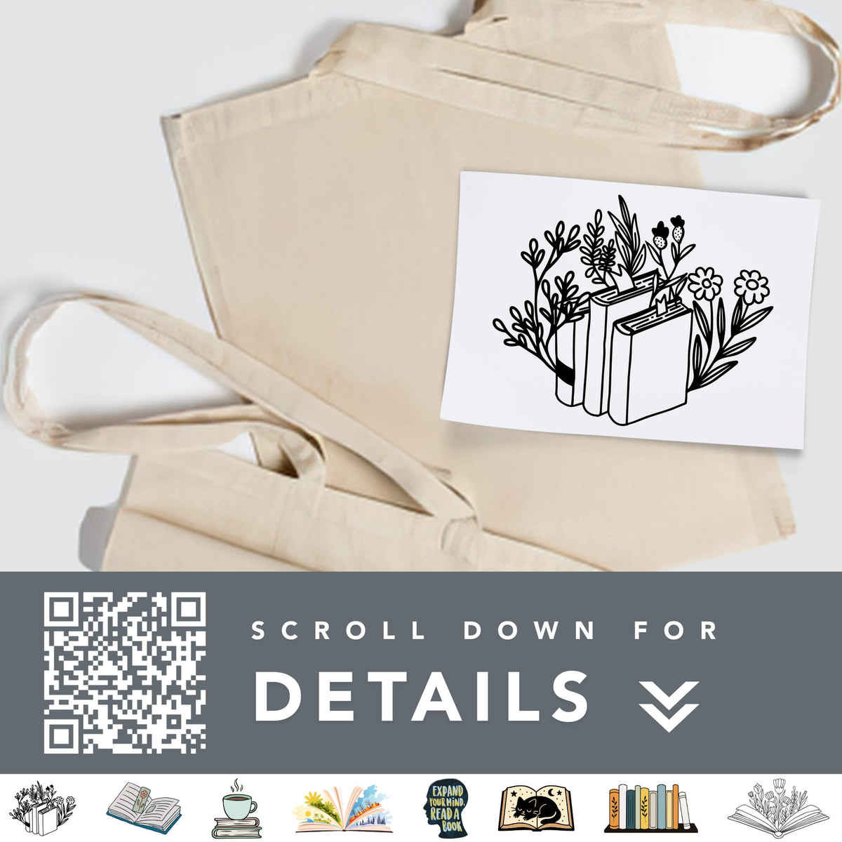 Book Club Design-Your-Own Book Bag Bar