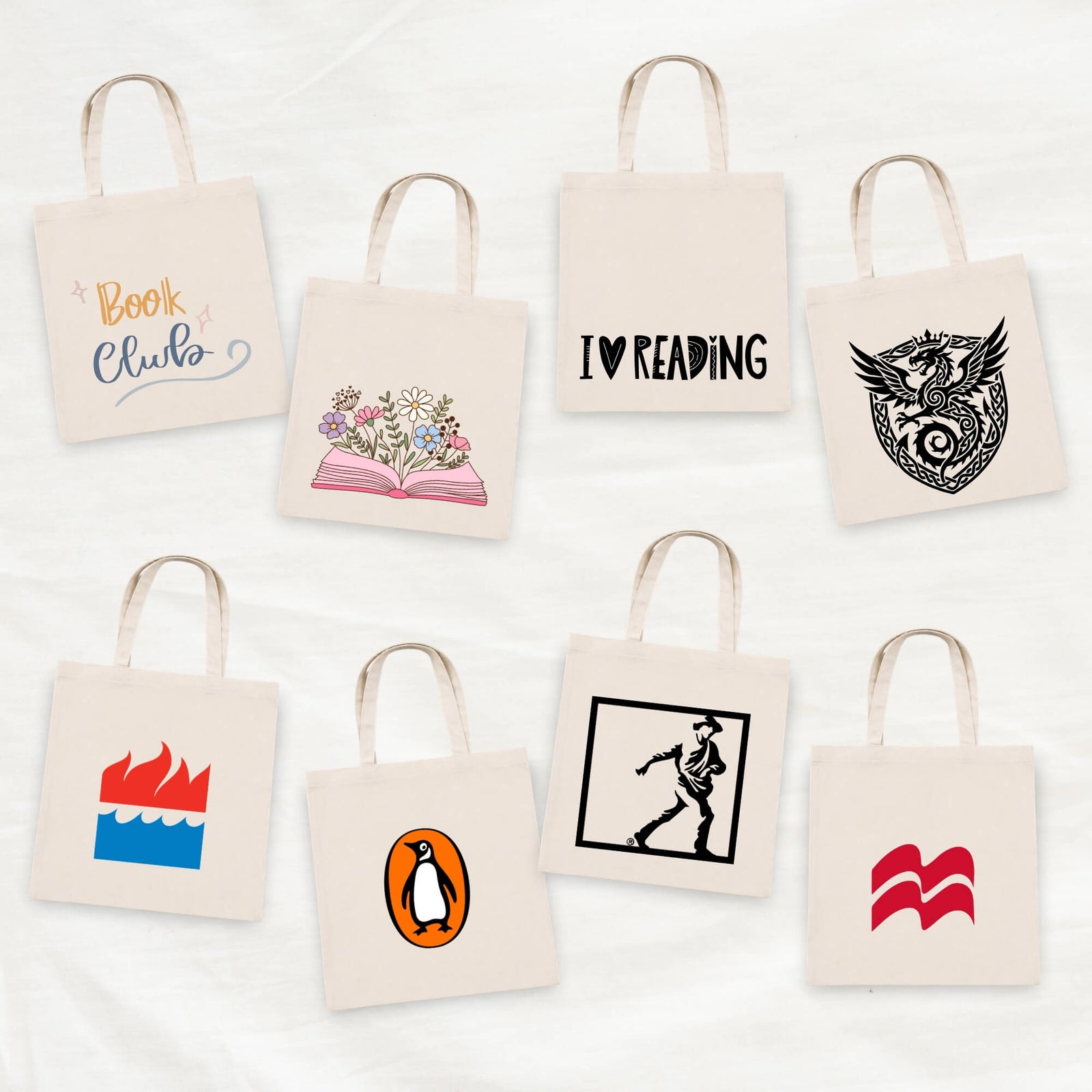 Book Club Design-Your-Own Book Bag Bar in The Lab