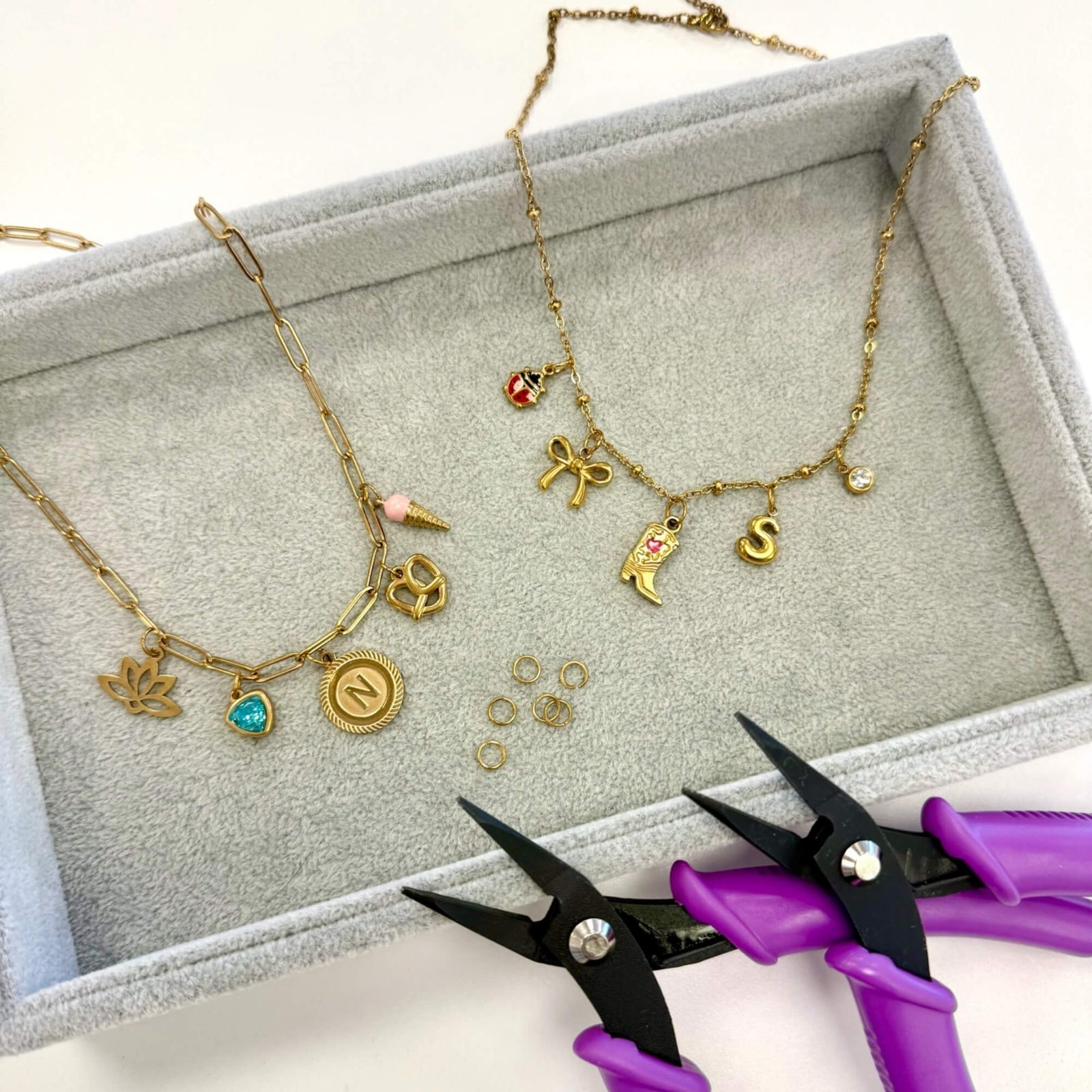 Jewelry Class: Learn to Make a Charm Necklace or Bracelet
