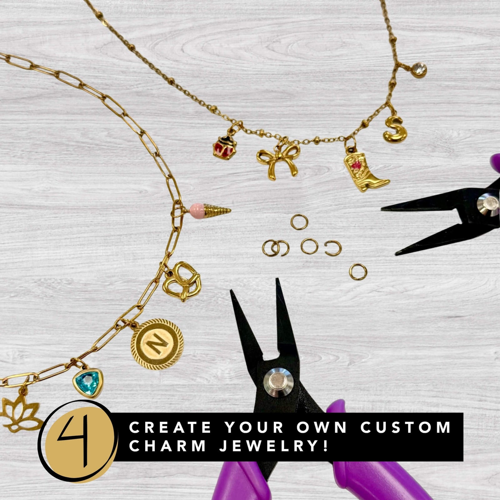 Jewelry Class: Learn to Make a Charm Necklace or Bracelet
