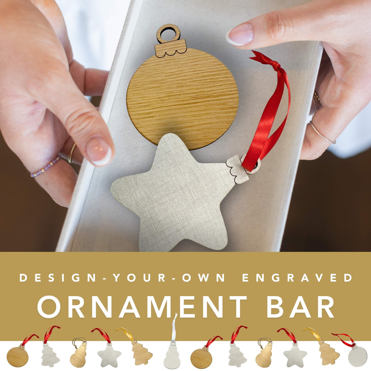 Engraved Ornament Design Bar in The Lab