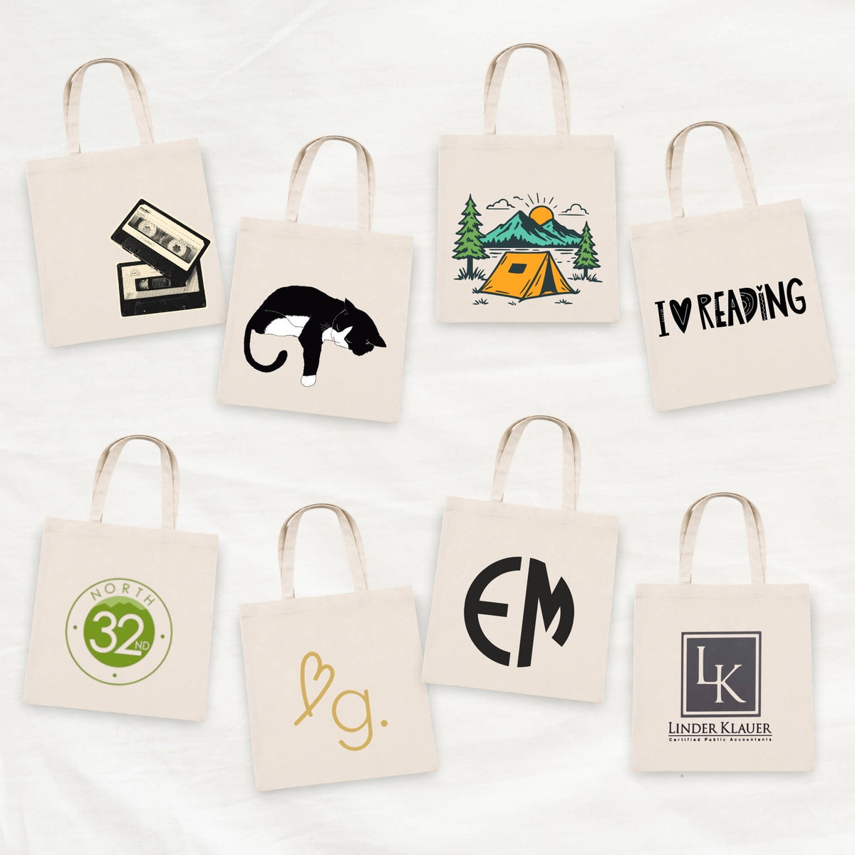 Design-Your-Own Tote Bag Bar in The Lab