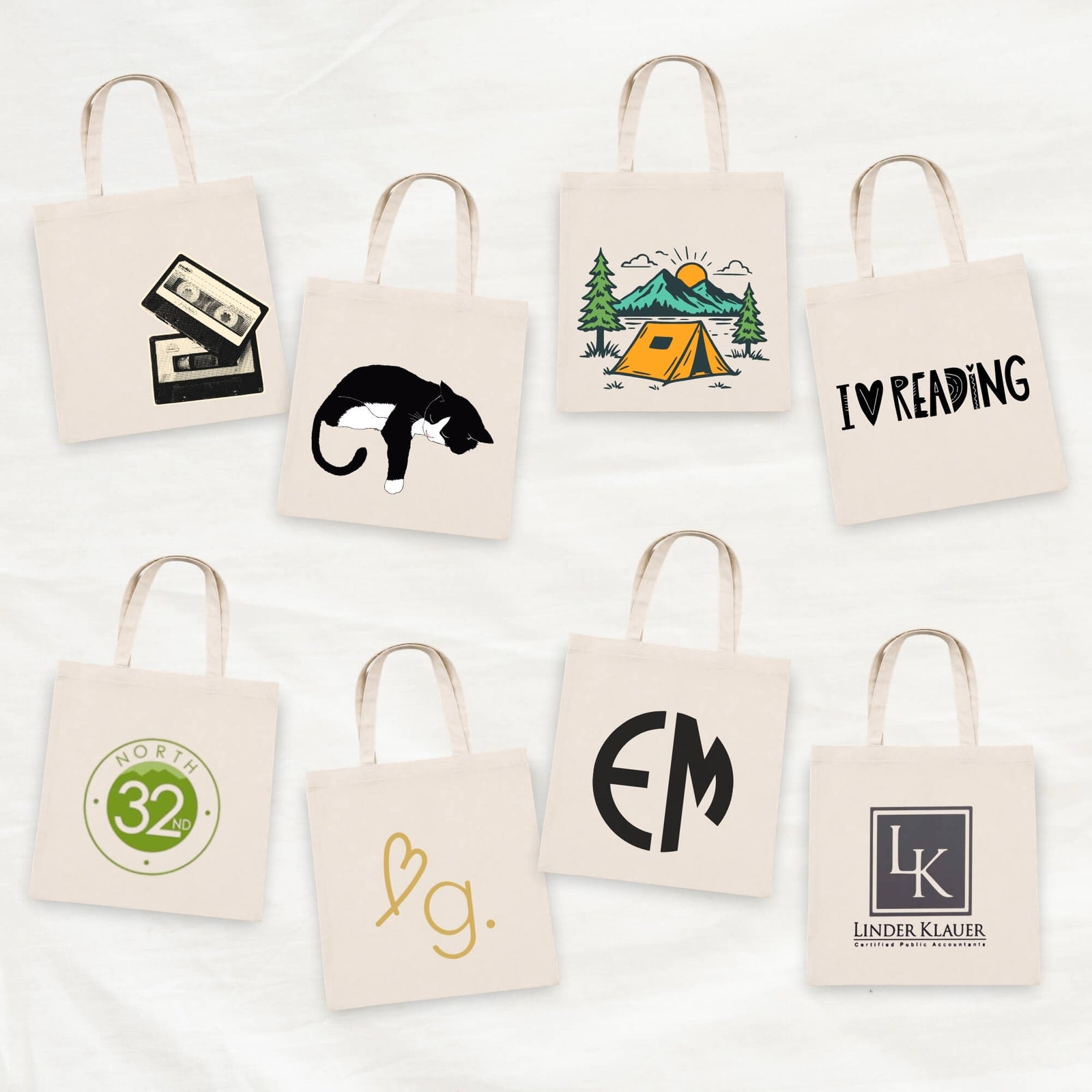 Design-Your-Own Tote Bag Bar in The Lab