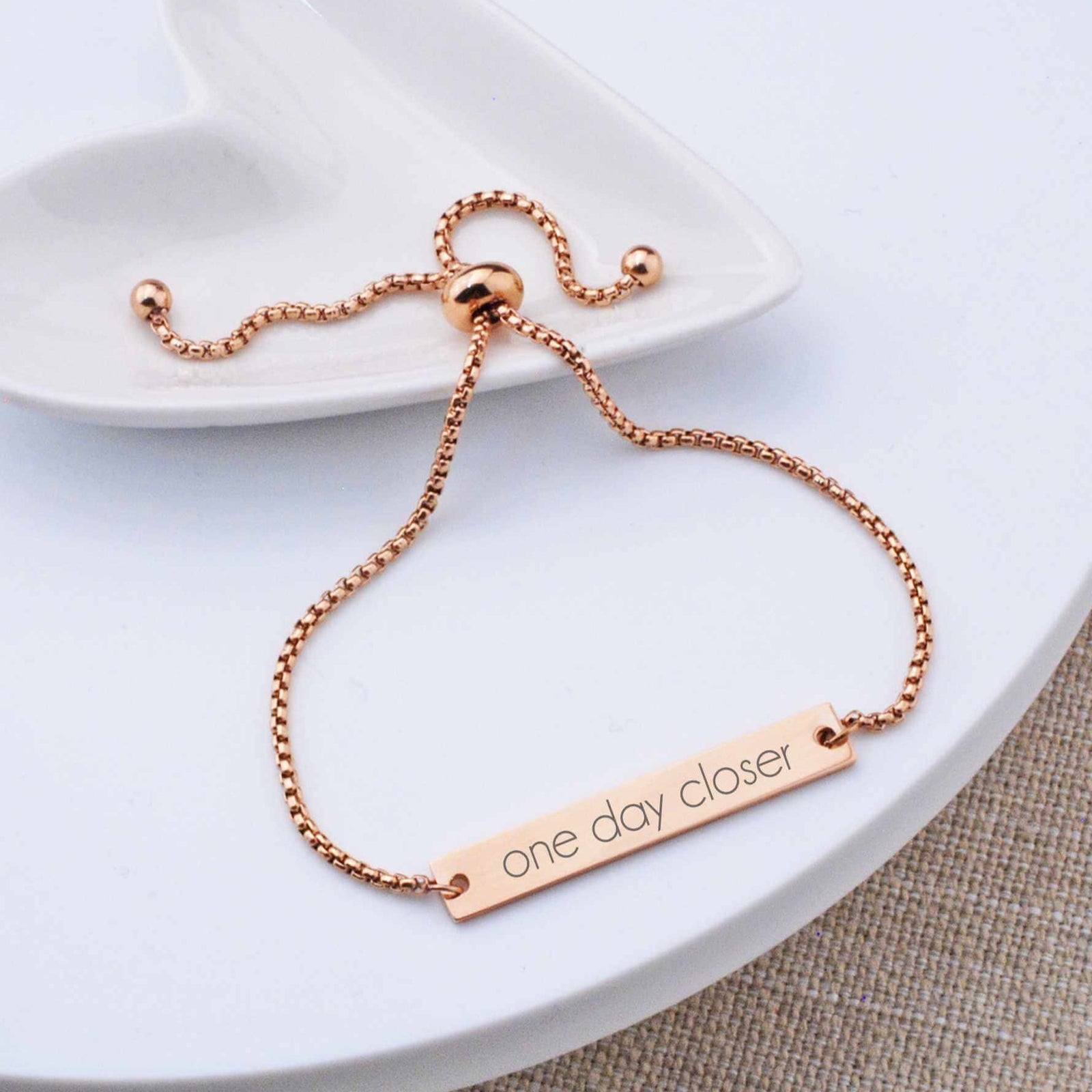 One Day Closer - Adjustable Slide Bracelet