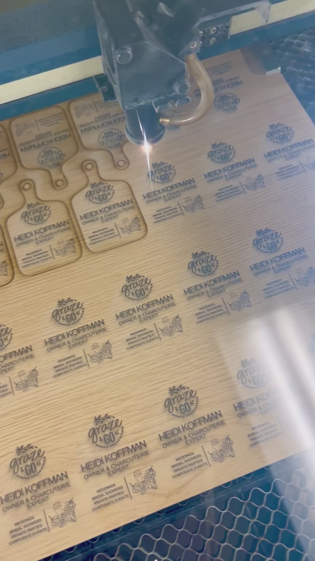 Wood Business Cards - Balloons