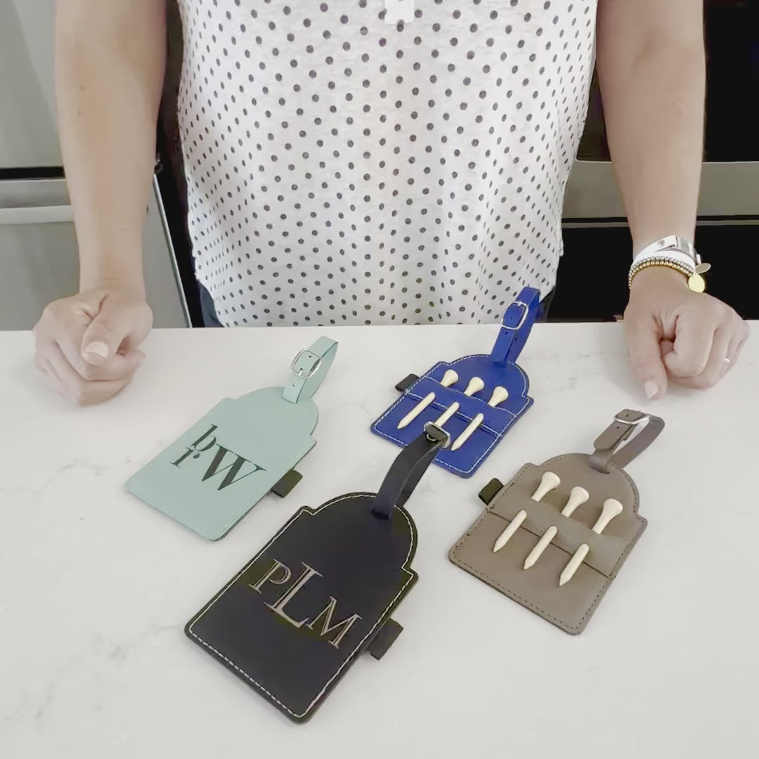 Best [NAME] By Par - Custom Golf Bag Tag with Tees