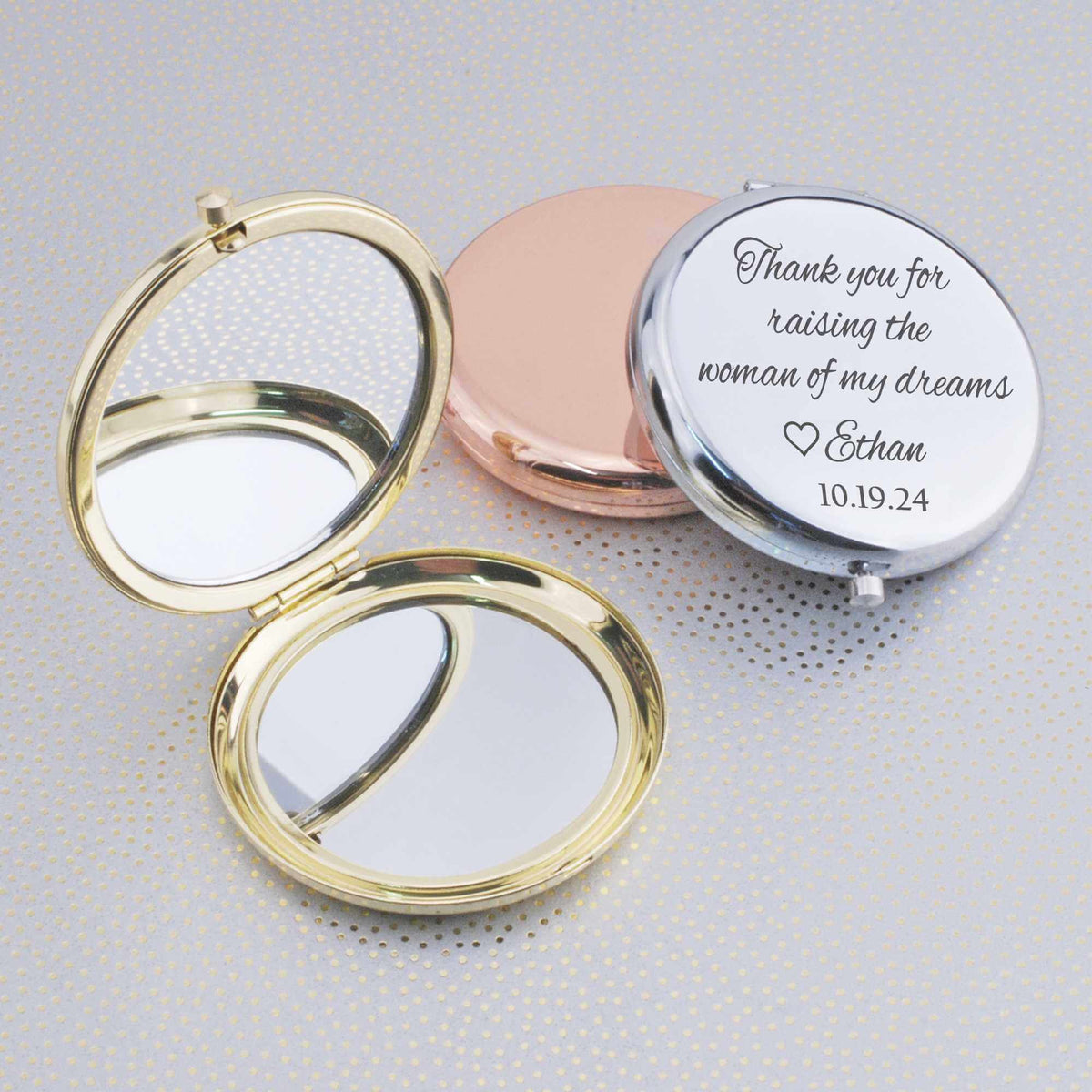 Thank You for Raising the Woman of My Dreams - Mother of Bride Compact Mirror