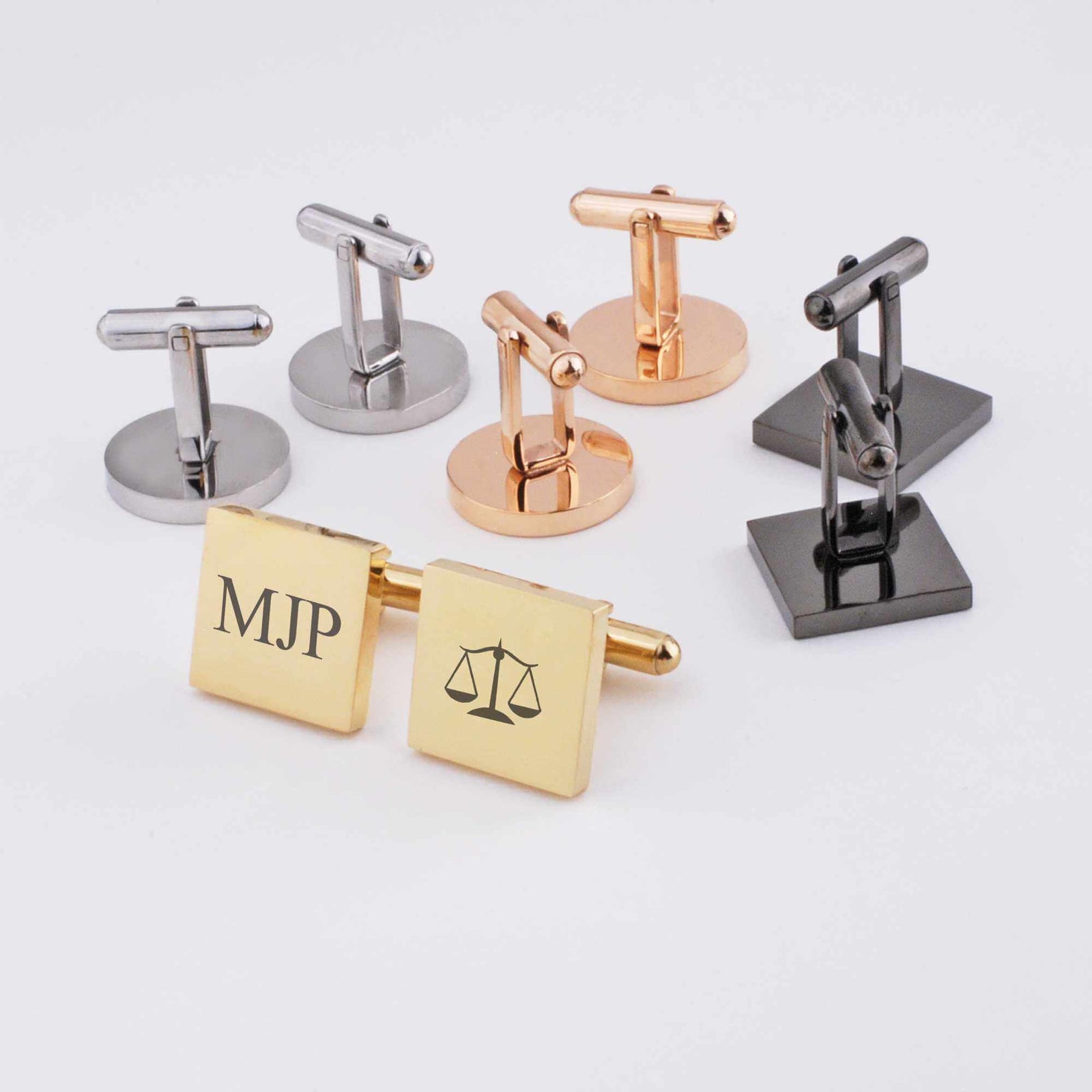 Gavel cuff links for judge, lawyers , law student gift Sterling 2024 silver handmade mallet accessories for auction, formal or office wear