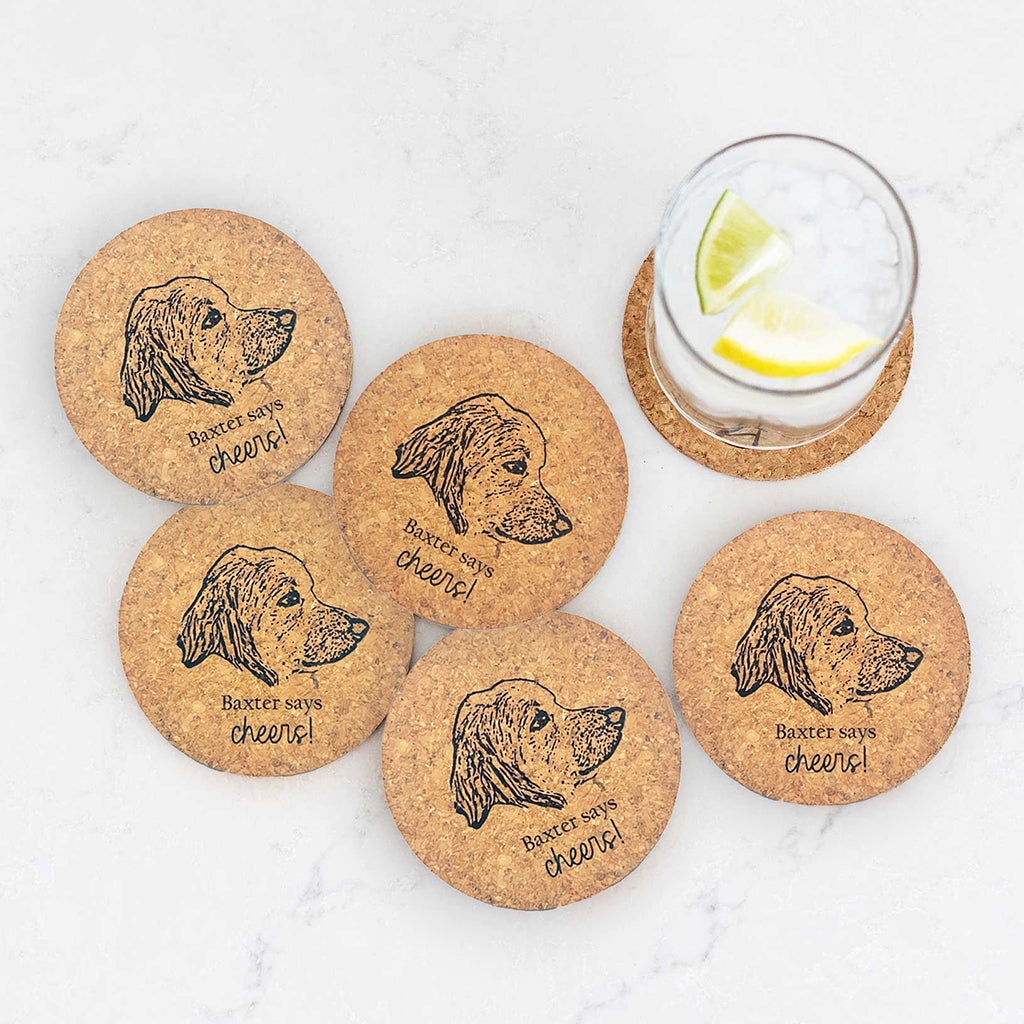Personalized Pet Photo Coasters - Wedding Favor