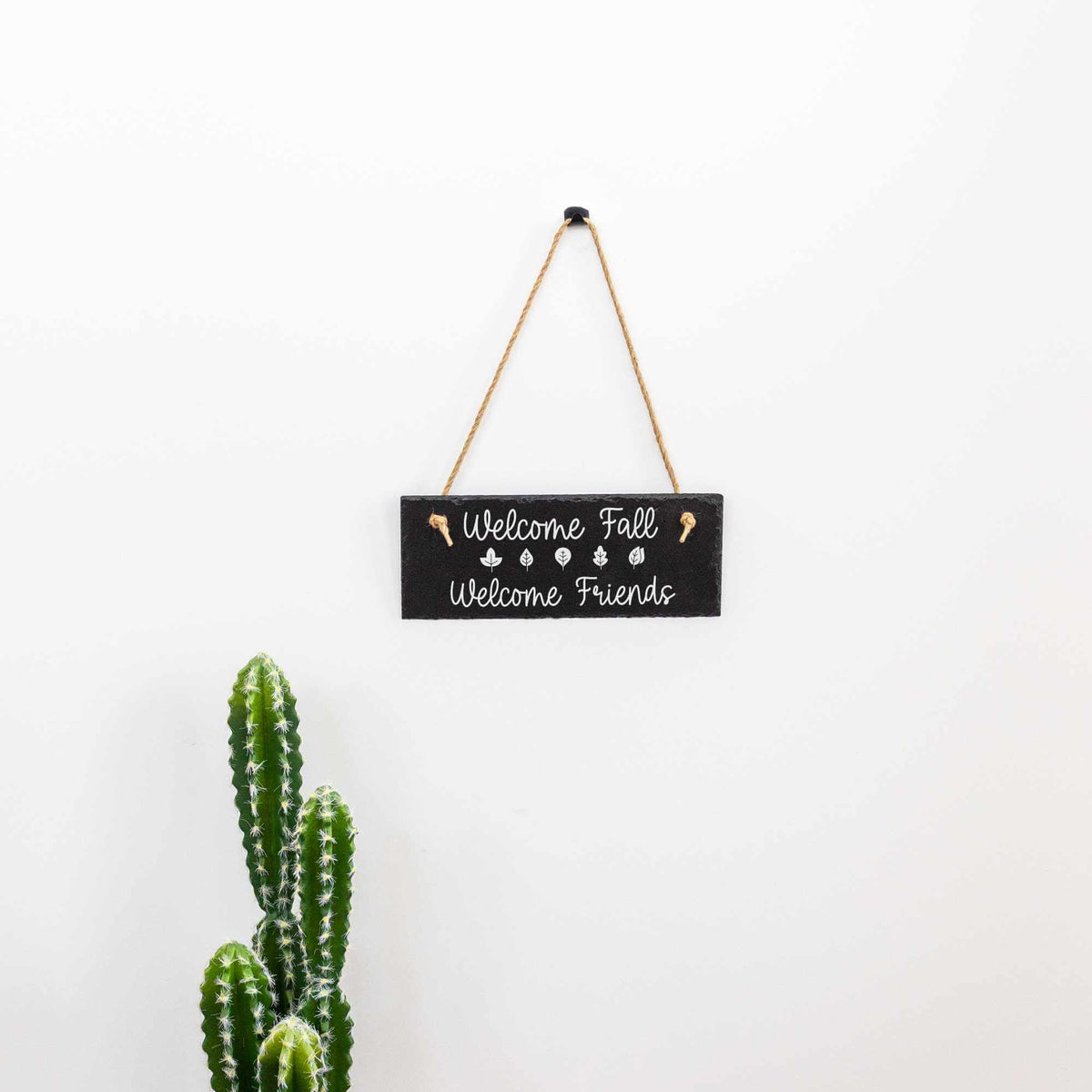 Welcome Fall Welcome Friends - Slate Sign