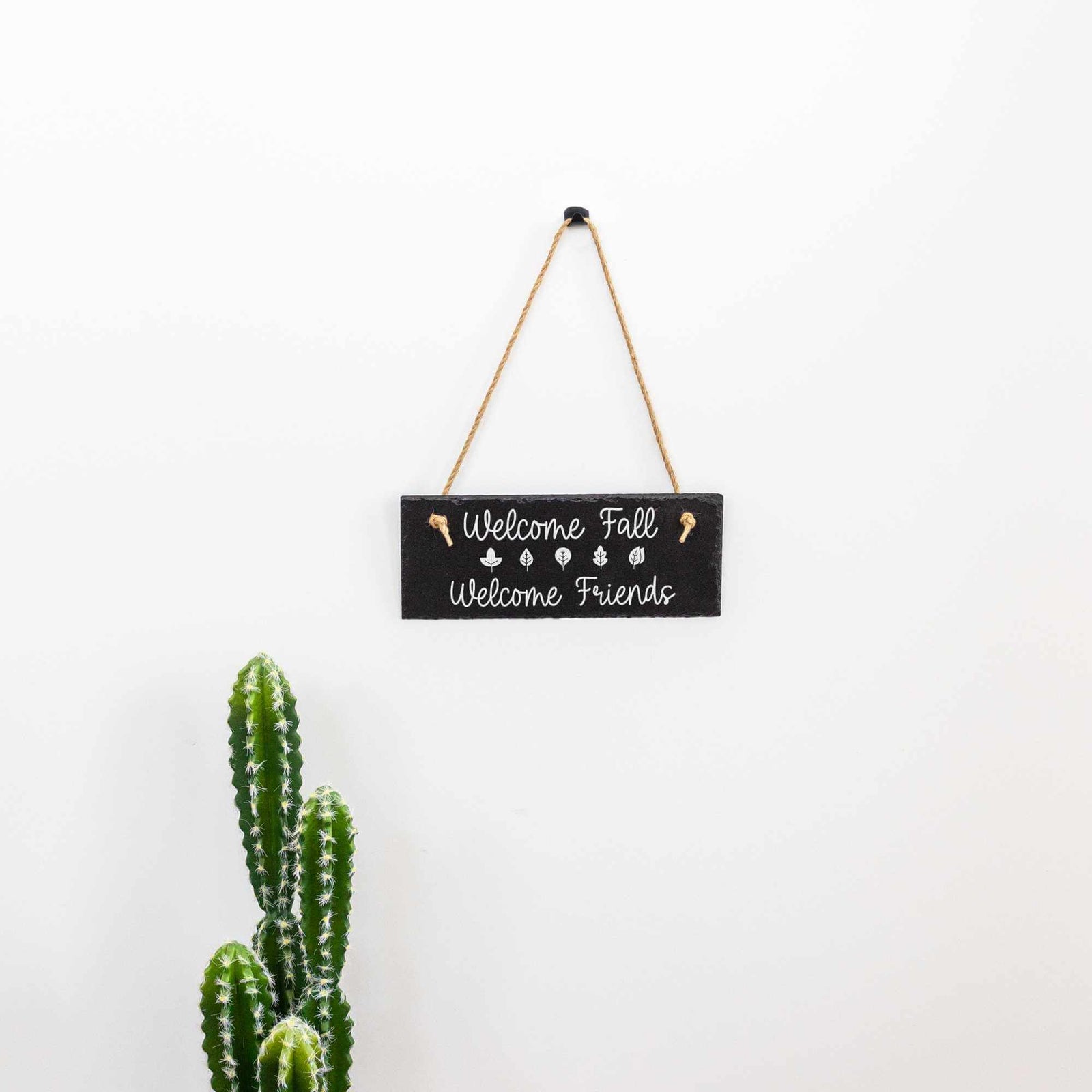 Welcome Fall Welcome Friends - Slate Sign