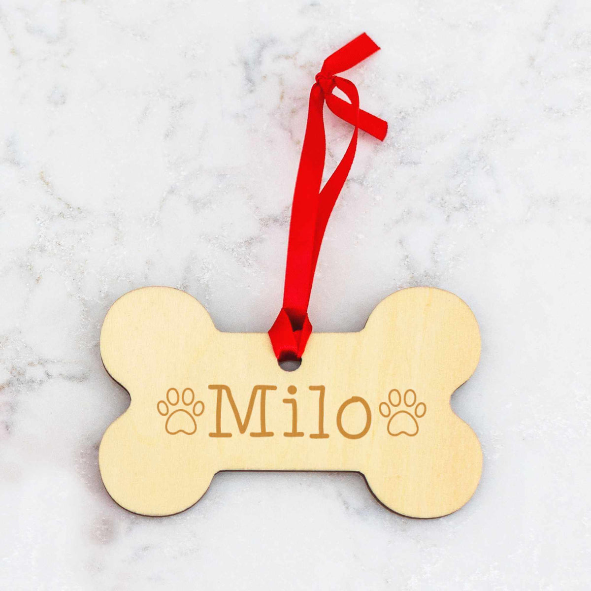 Dog's Christmas Tree Ornament with Name