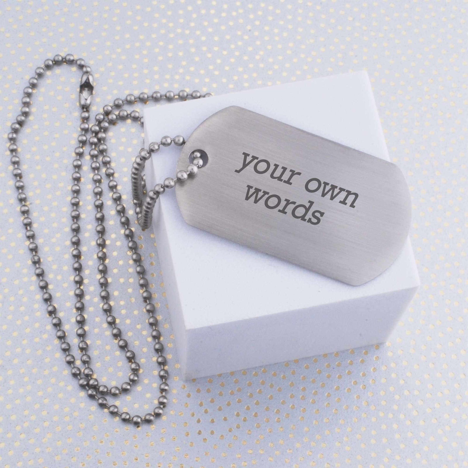 Design Your Own Dog Tag Necklace