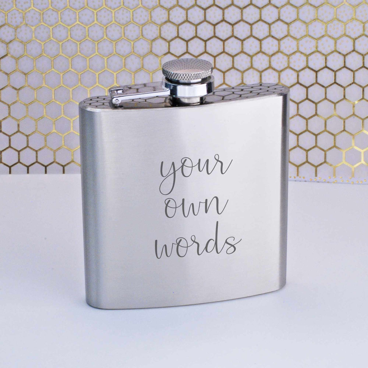 Flask Engraved with Your Own Words