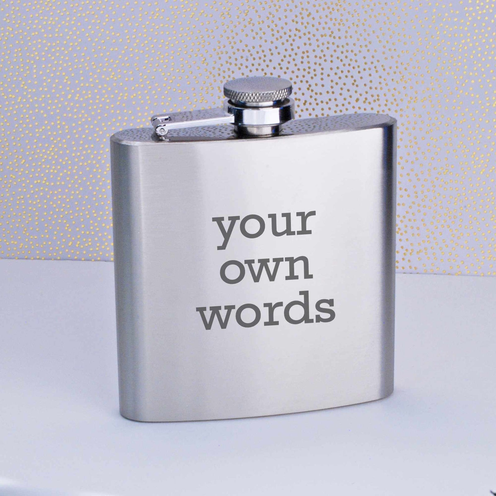 Flask Engraved with Your Own Words