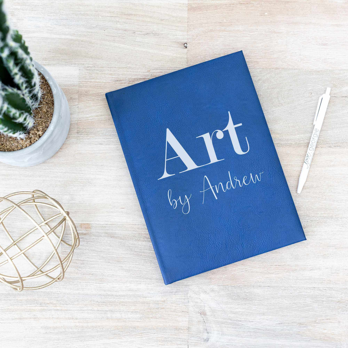 Art by [Name] - Vegan Leather Sketchbook