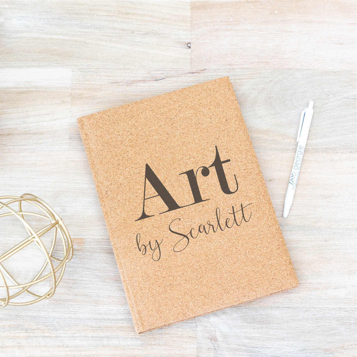 Art by [Name] - Vegan Leather Sketchbook