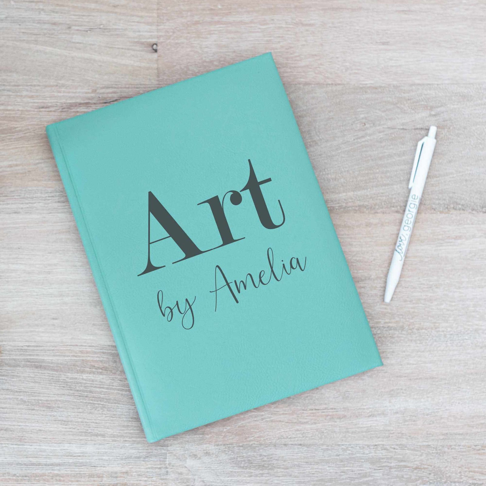 Art by [Name] - Vegan Leather Sketchbook