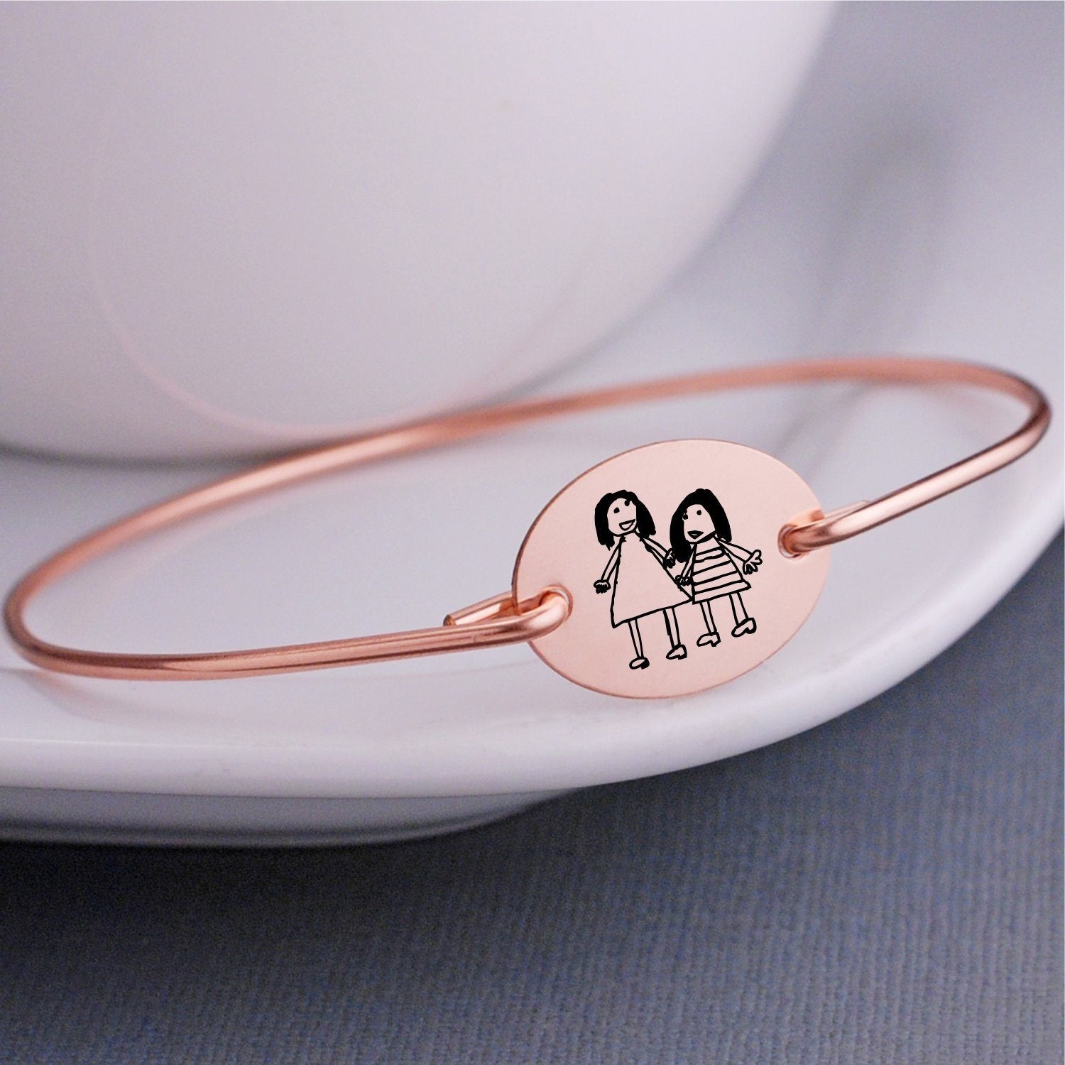 Child's Artwork Bangle Bracelet – bracelet – Love, Georgie