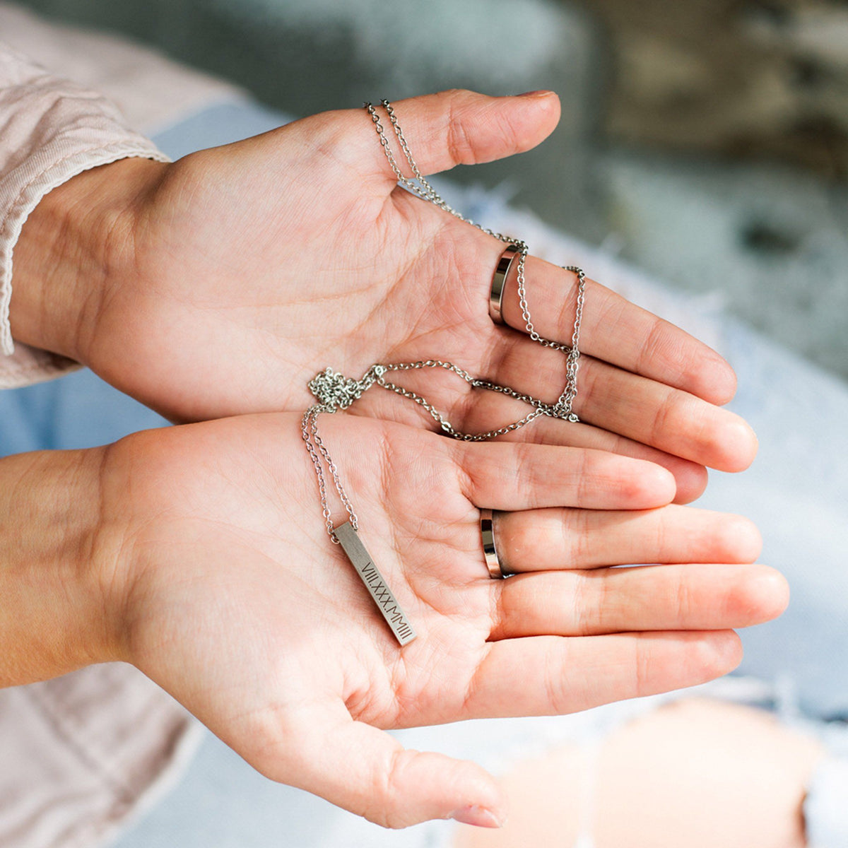 Handwriting Bar Necklace – Necklace – Love, Georgie