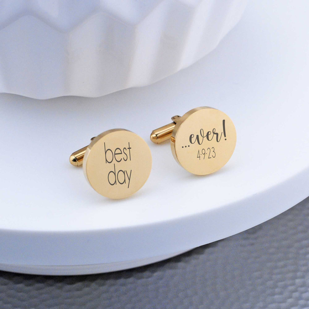 Groom Gift - Best Day Ever Cufflinks