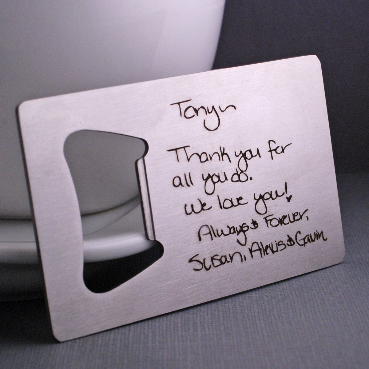 Custom Handwriting Bottle Opener – Bottle Opener – Love, Georgie