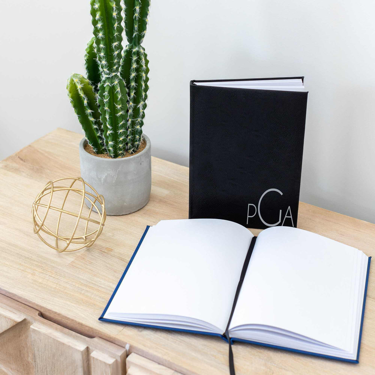 Sketchbook with Monogram - Vegan Leather