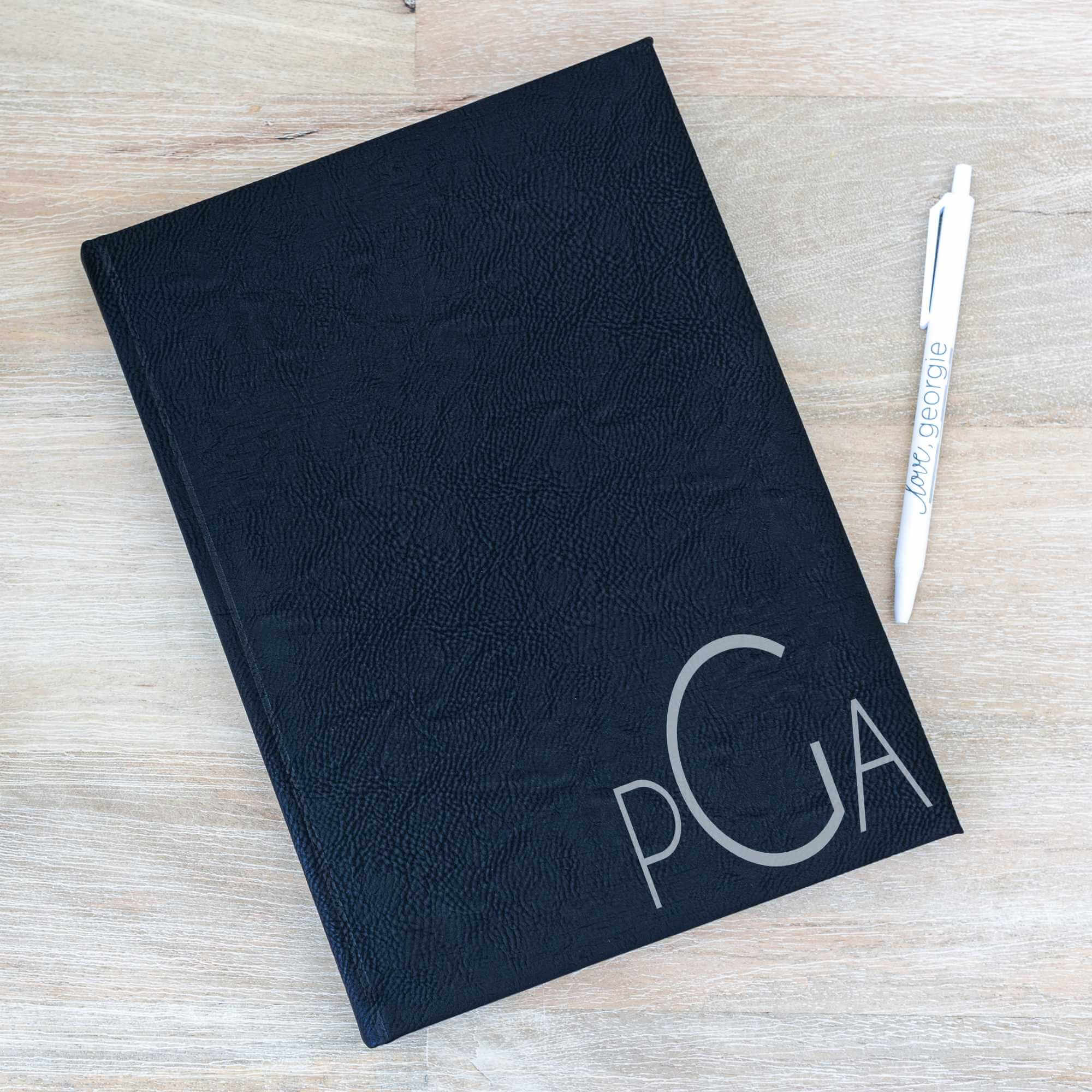 Sketchbook with Monogram - Vegan Leather
