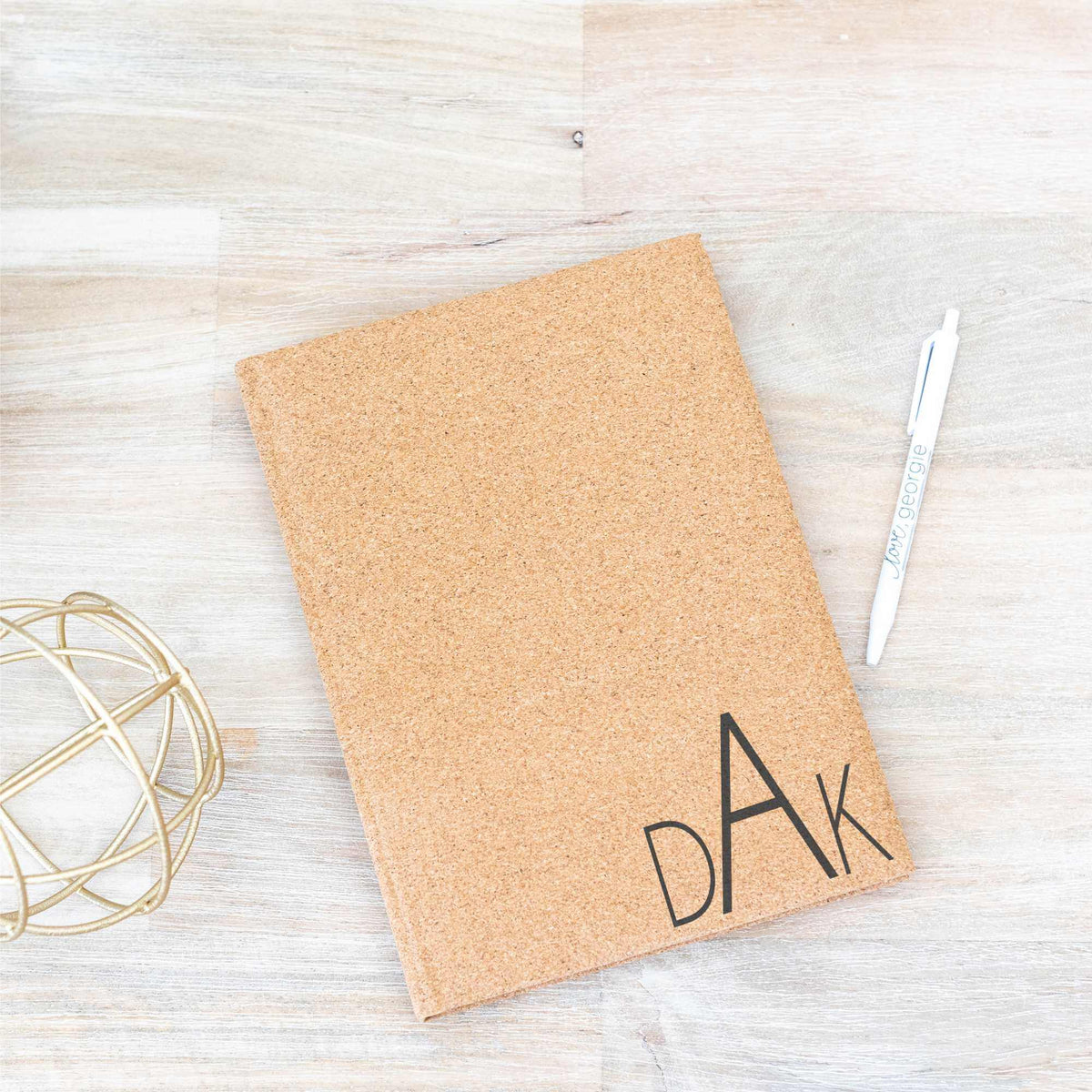 Sketchbook with Monogram - Vegan Leather