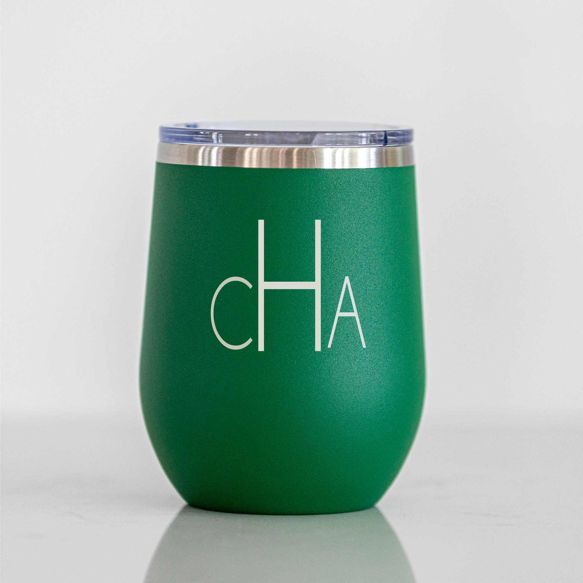 Monogrammed Insulated Wine Tumbler - 12 oz.