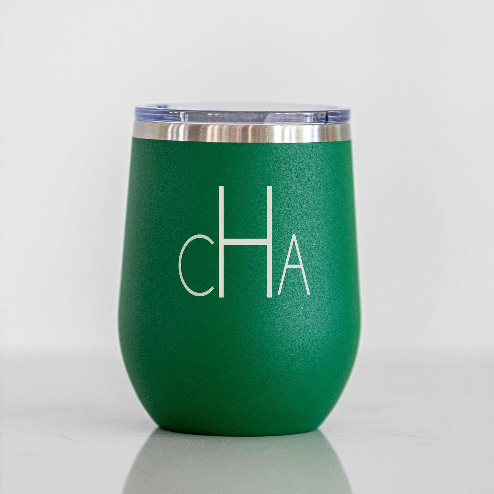 Monogrammed Insulated Wine Tumbler - 12 oz.