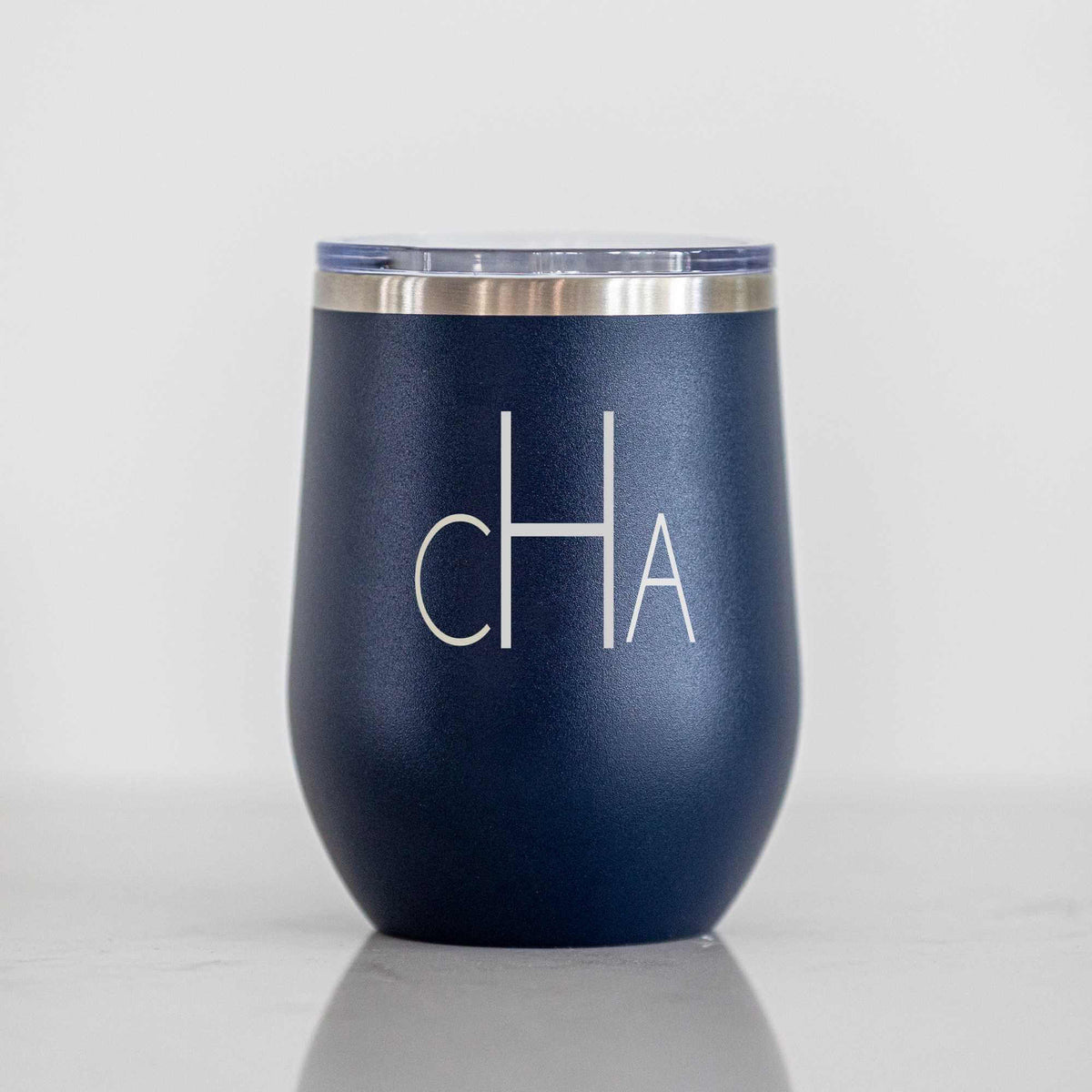 Monogrammed Insulated Wine Tumbler - 12 oz.