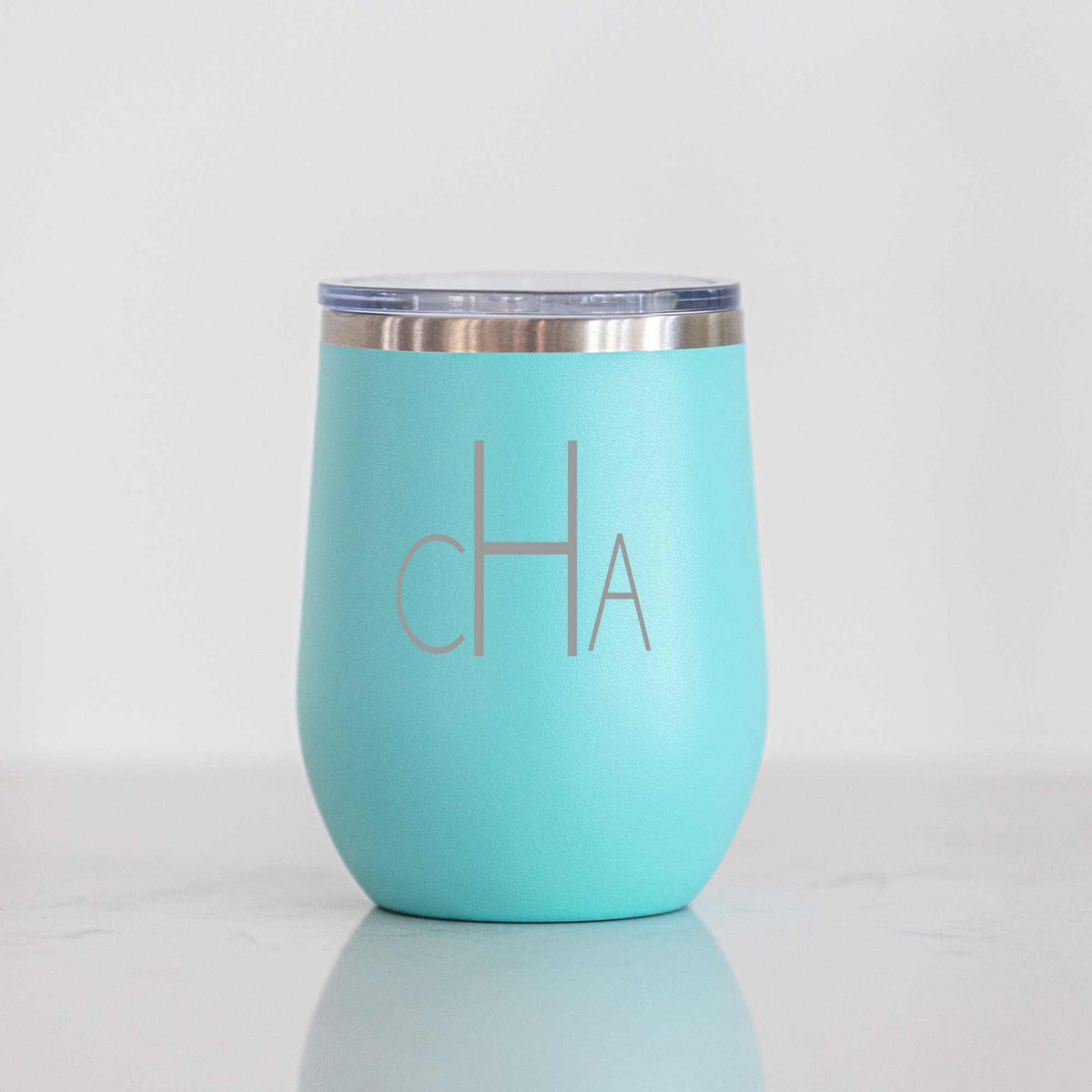 Monogrammed Insulated Wine Tumbler - 12 oz.