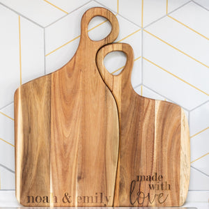 Custom Wooden Cutting Board - Personalized Nested Cutting Boards for  Couples - Love, Georgie