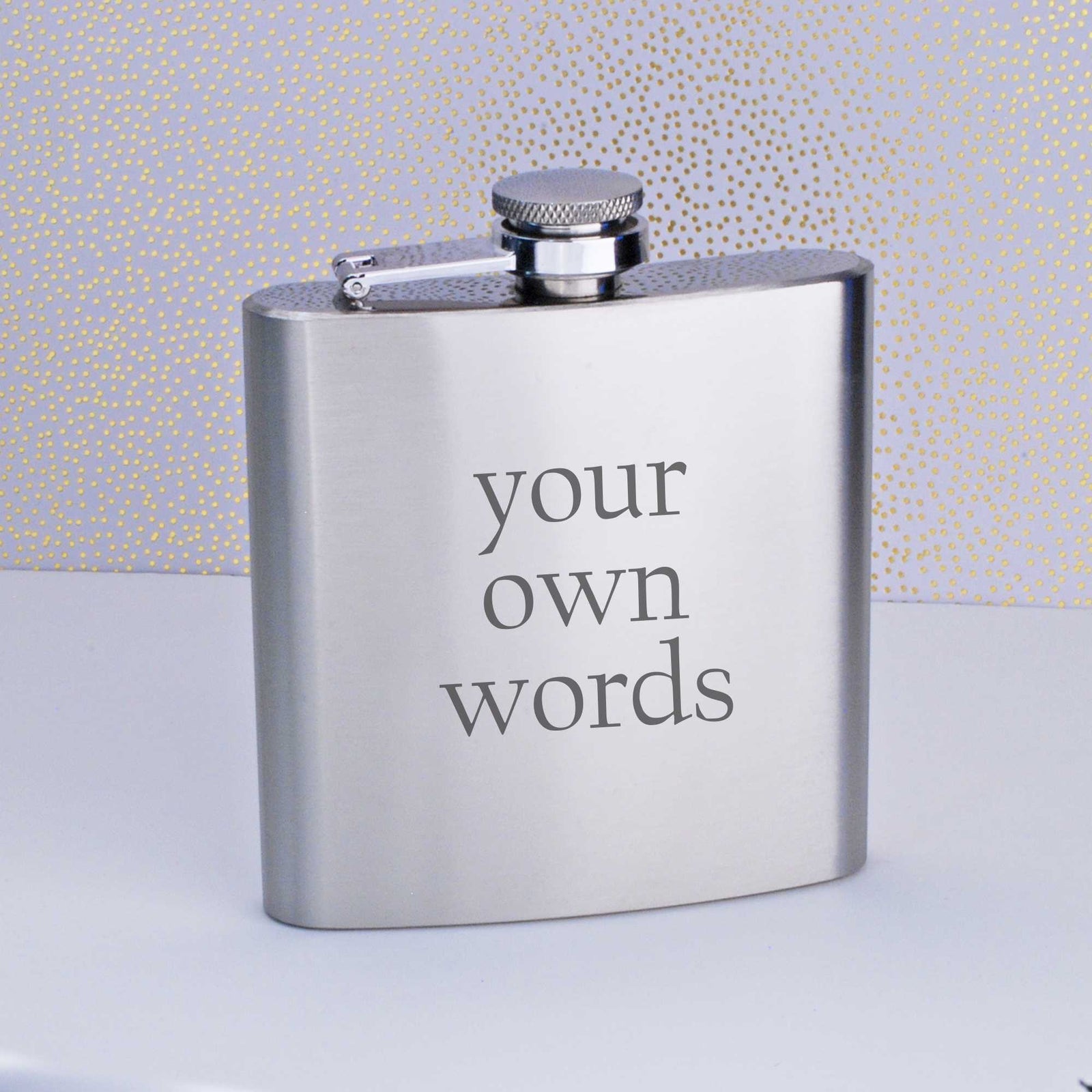 Flask Engraved with Your Own Words