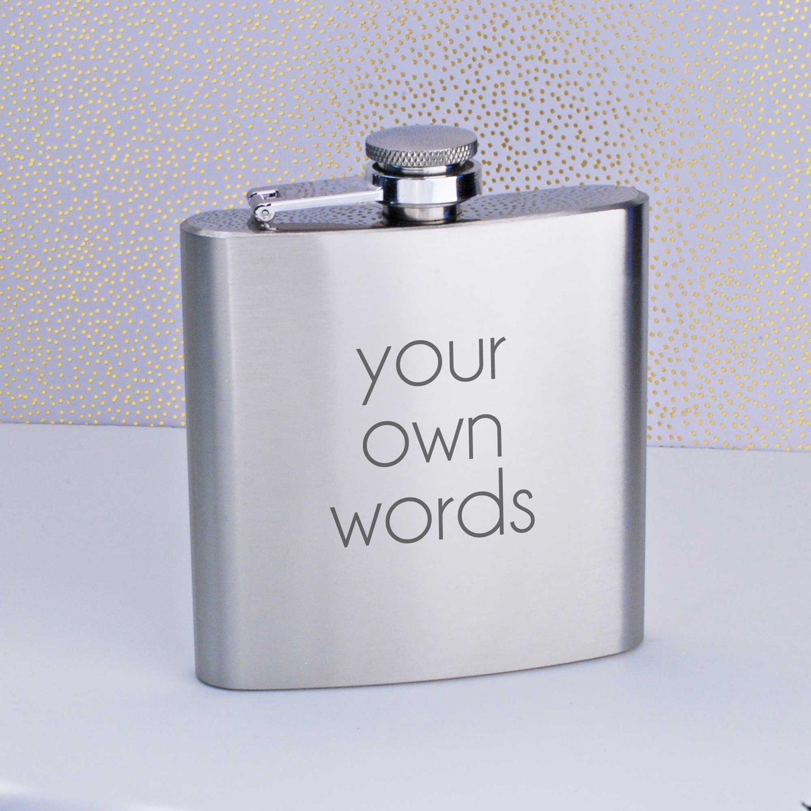 Flask Engraved with Your Own Words