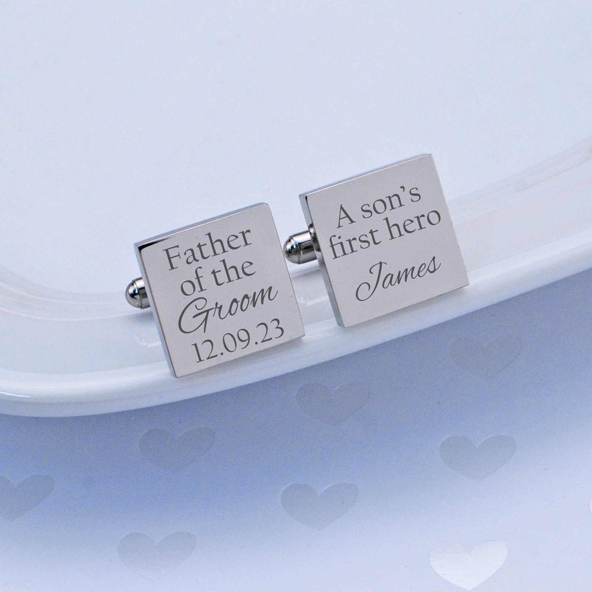 A Son's First Hero - Father of the Groom Cufflinks