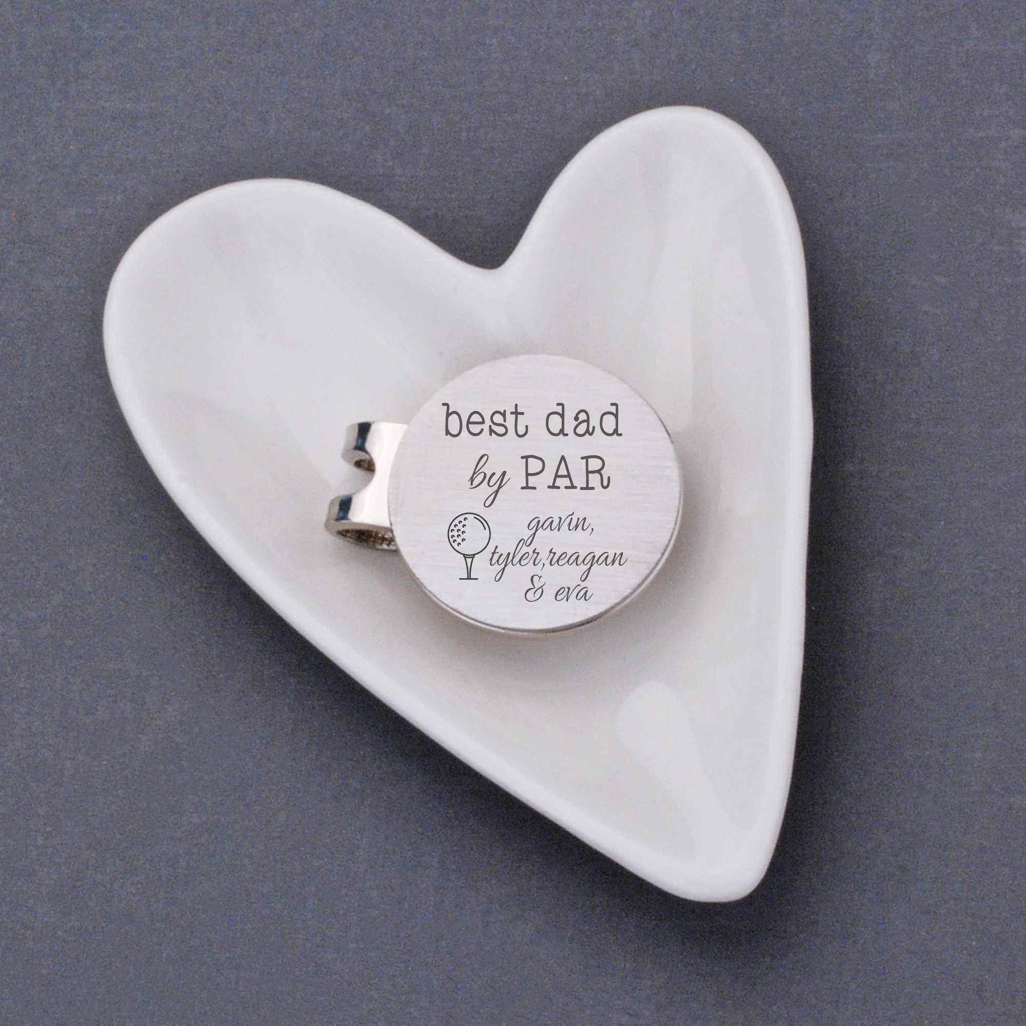 Golf Ball Marker for Fathers Day, Best Dad by Par Gifts from Daughter Son, Golfer  Golf Lover Birthday Christmas Gift for Dad Daddy Grandpa, Father Husband  Gifts from Daughter Wife, Magnetic Hat