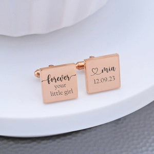 Forever Your Little Girl - Father of Bride Cufflinks