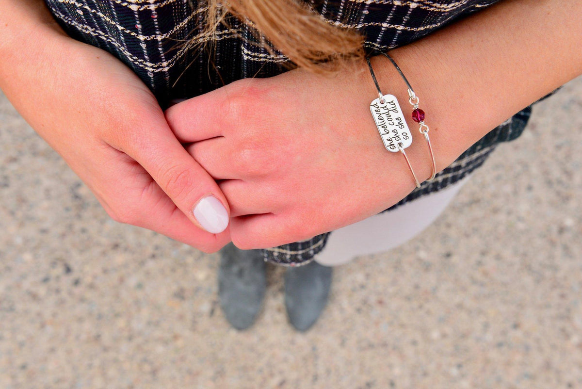She Believed She Could So She Did Bracelet – bracelet – Love, Georgie
