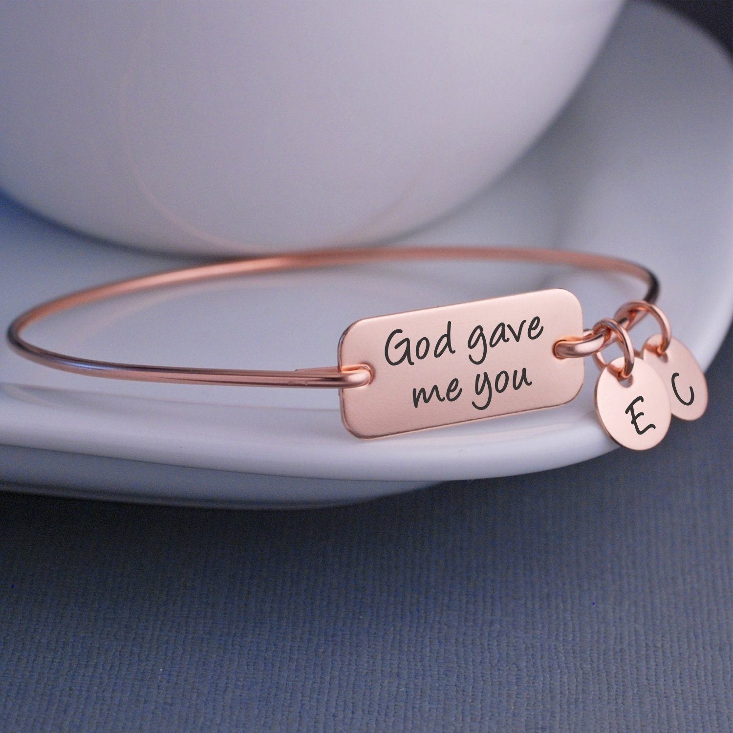 Loved by God Letter Bracelet