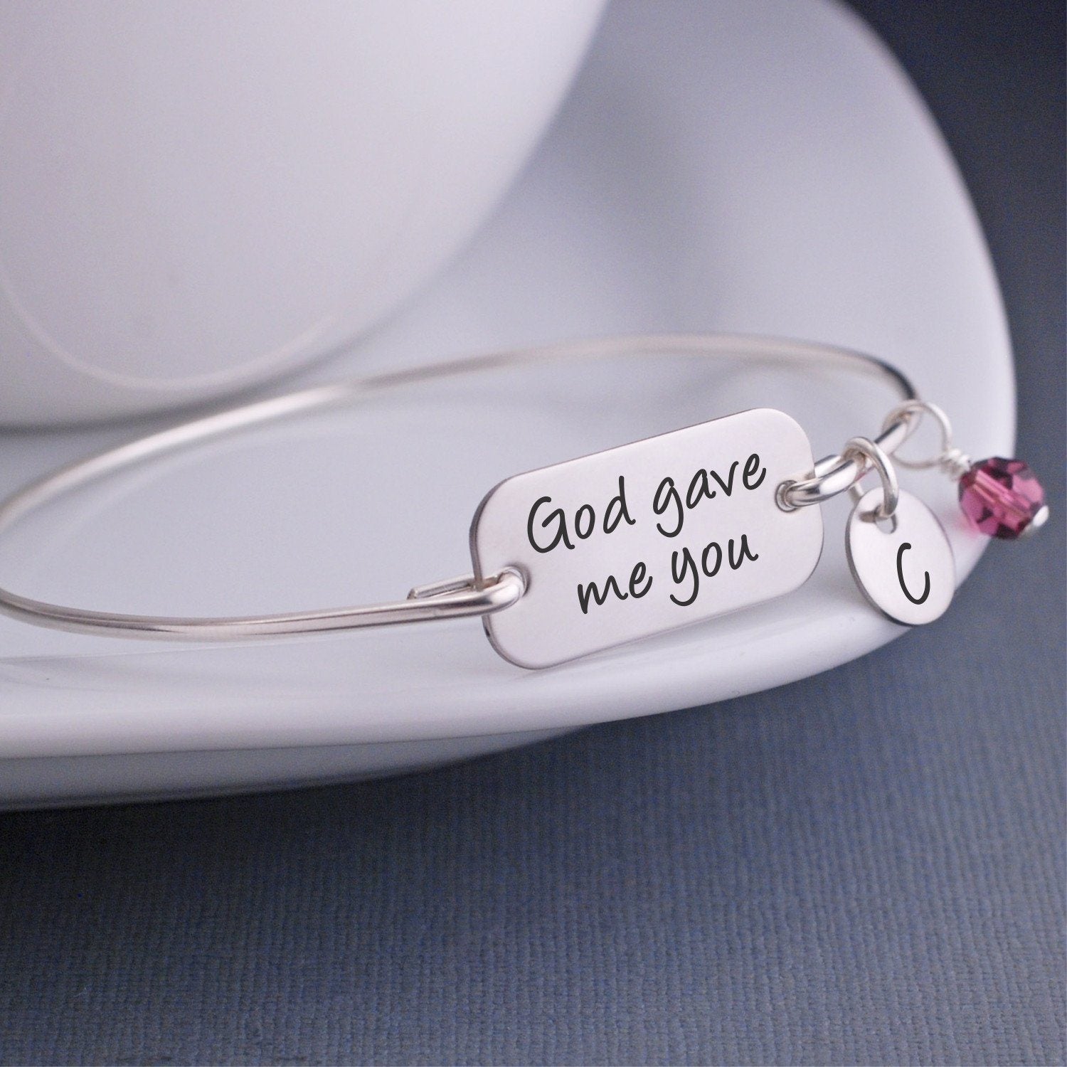 God Gave Me You Bracelet Engraved Bracelet Love,