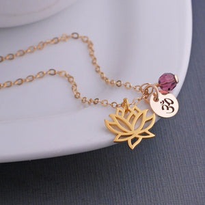 Lotus Pendant Necklace – Necklace – georgiedesigns